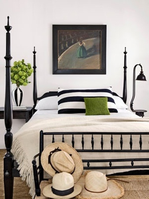 Green Accents In Bedrooms