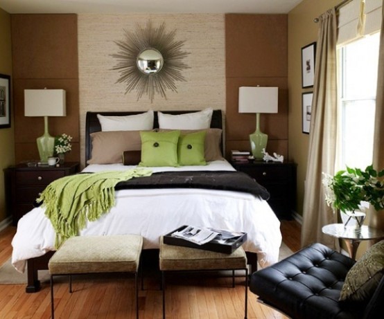 Green Accents In Bedrooms