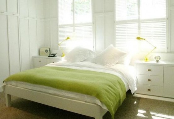 Green Accents In Bedrooms