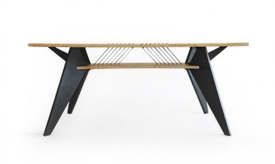 Green And Practical Viva Desk With A Crafted Touch