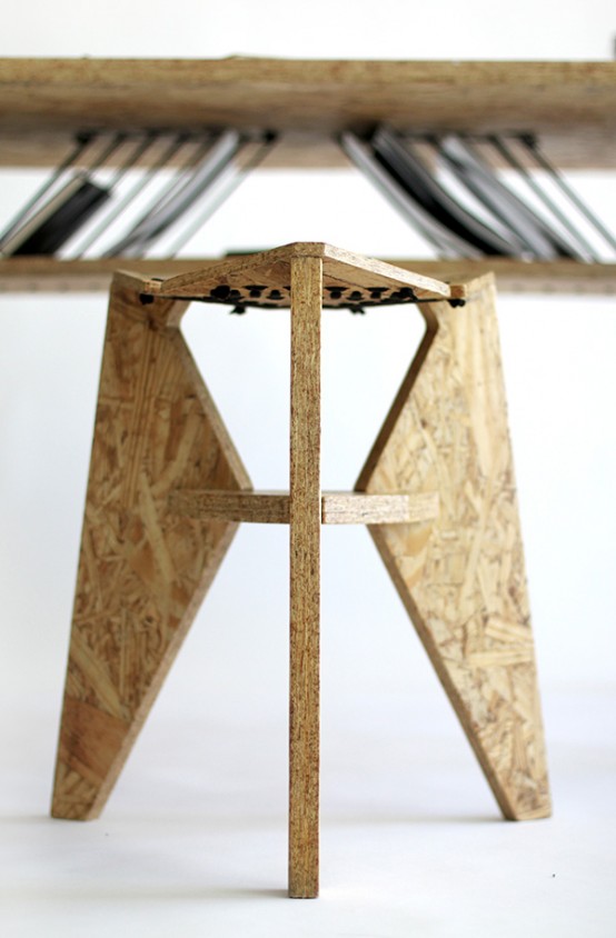 Green And Practical Viva Desk With A Crafted Touch