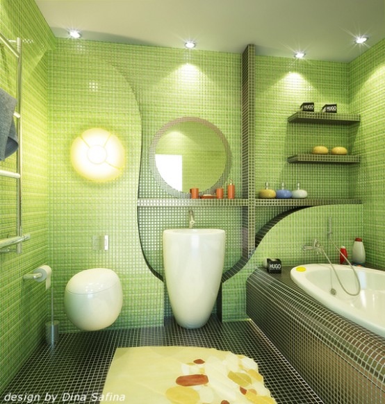 Green Bathroom Design Ideas