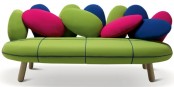 Gumdrop Looking Sofa In Vivid Colors