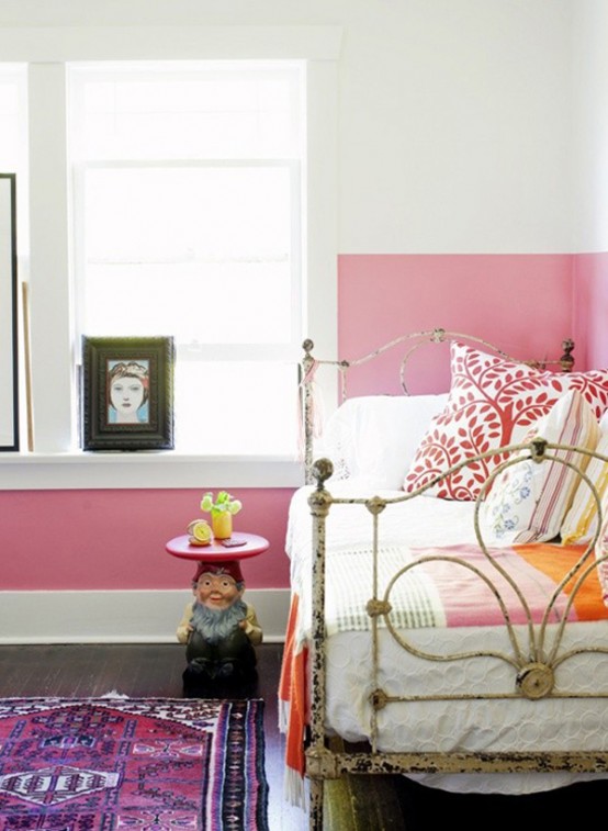 The Latest Decor Trend: 29 Half-Painted Wall Decor Ideas - DigsDigs