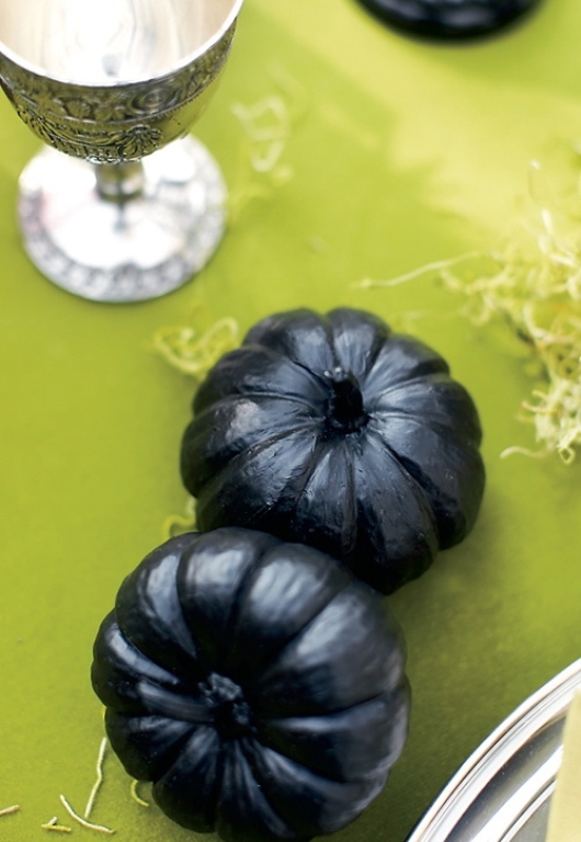 little black pumpkins are a great decoration or addition to any Halloween decor