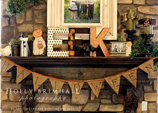 halloween mantel decorating ideas