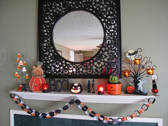 Halloween Mantel Decorating Ideas