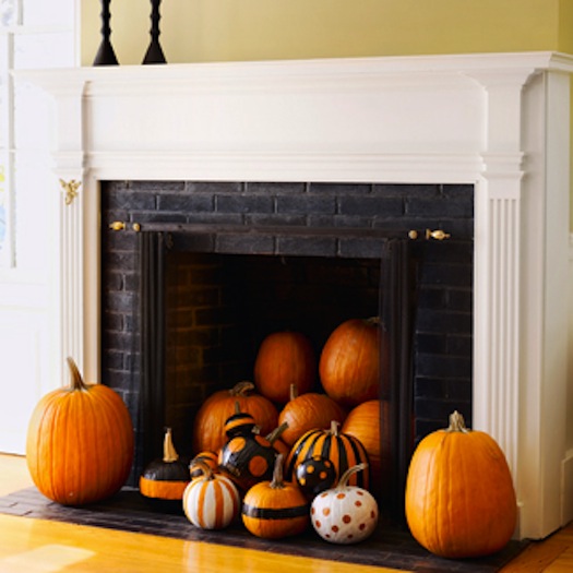 The cool thing about pumpkins decorations is that there are lots of cool ways to make them look gorgeous besides simply carving jack-o-lanterns.