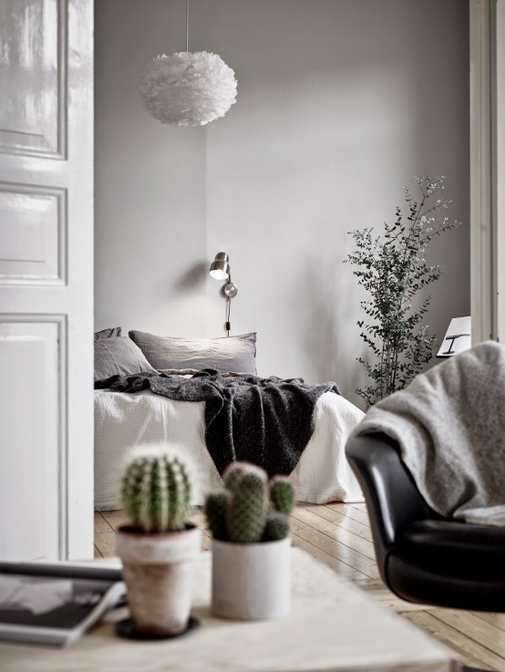 Harmonious Scandinavian Apartment With Musical Instruments In Decor