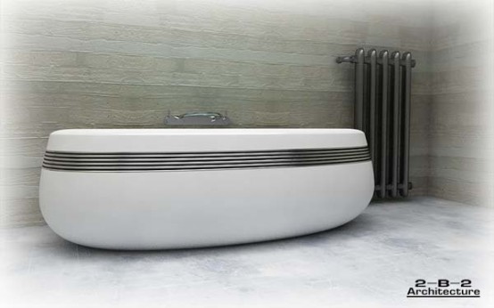 Hi-tech bath theme