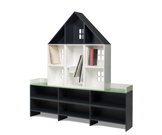 Customizable Modular Bookcase That Looks Like a Doll House