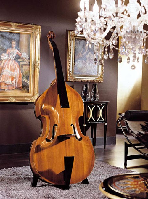 Beautiful Home Bar Cabinet That Looks Like Contrabass