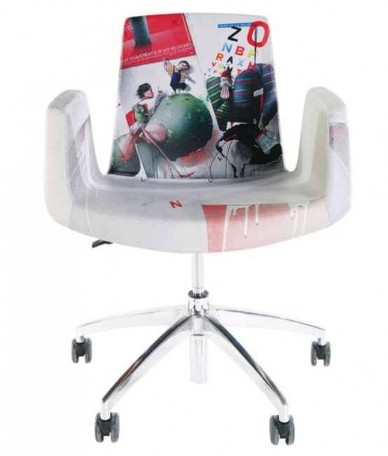 Cool Home Office Furniture With Stylish Prints - DigsDigs