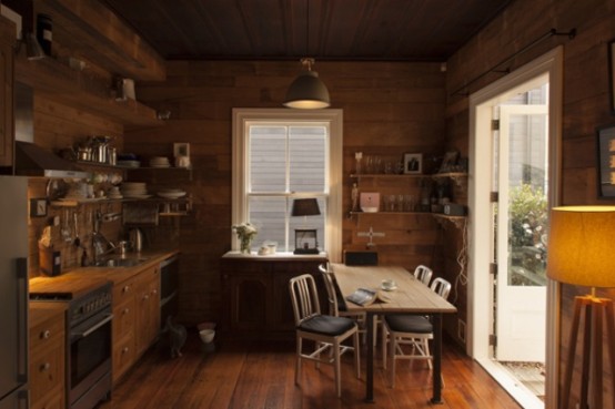 Home With A Country Feel In Dark Shades