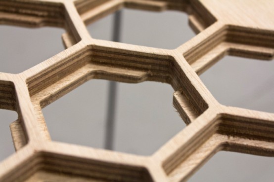 Honeycomb Coffee Table That Can Change Structure