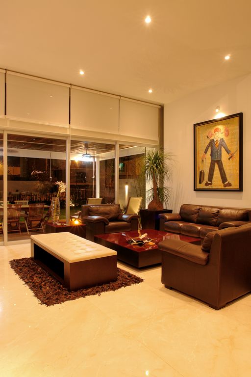 House Made Of Spanish Marble Slabs In Ivory Tones