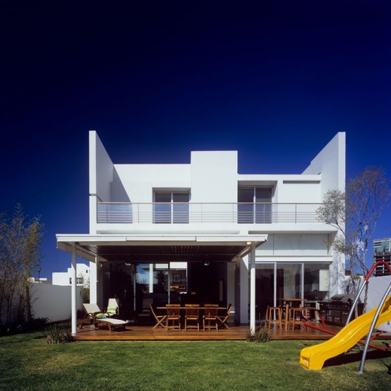 House Made Of Spanish Marble Slabs In Ivory Tones
