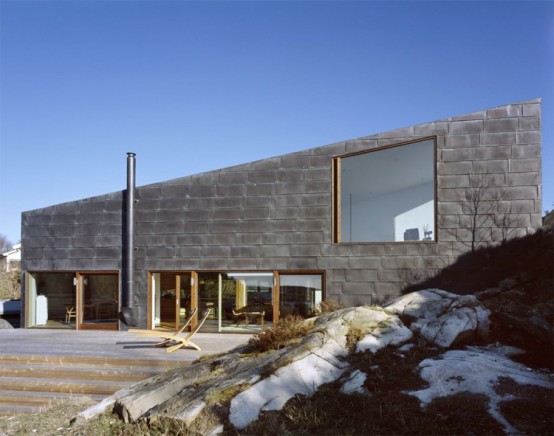 House on the Cliff Carved Into the Solid Rock