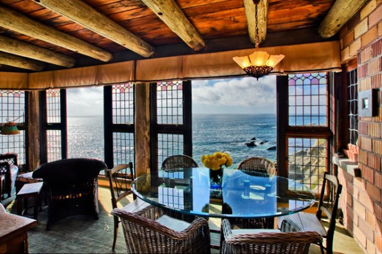 House On The Cliff With Private Beach