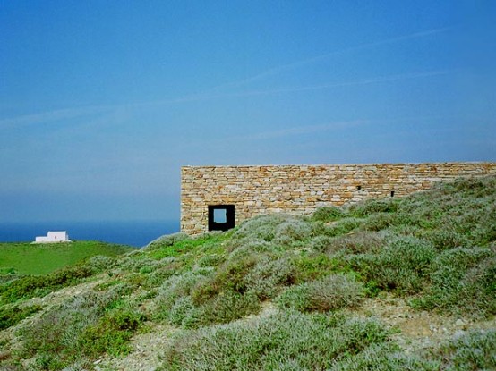 House On The Hill Linked To The Landscape