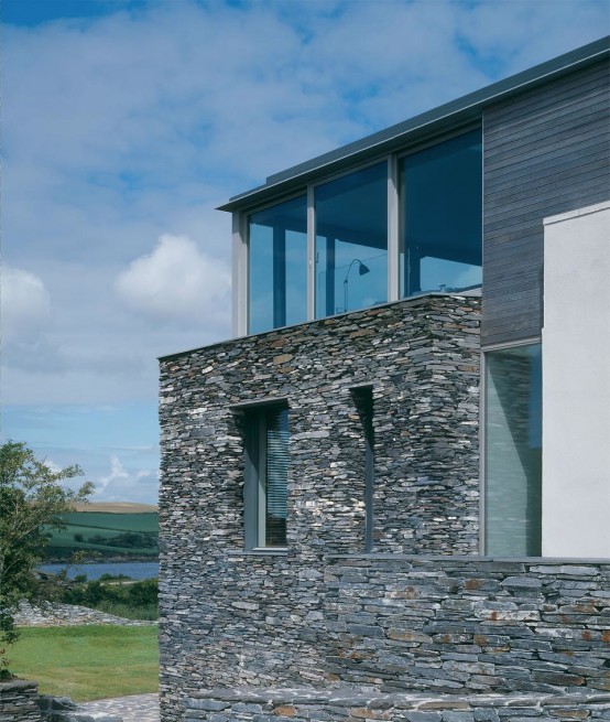 House With Raw Stone Exteriror