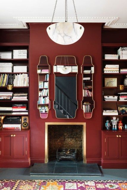 How To Accentuate Your Living Room With Marsala Ideas