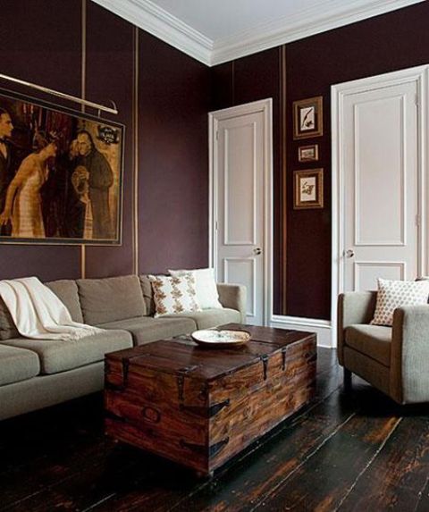 How To Accentuate Your Living Room With Marsala Ideas