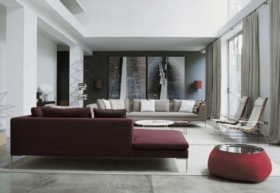 How To Accentuate Your Living Room With Marsala Ideas