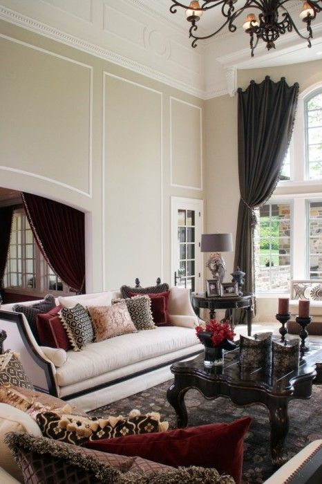 How To Accentuate Your Living Room With Marsala Ideas