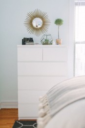 any neutral and not only neutral bedroom will easily accommodate a white IKEA Malm dresser