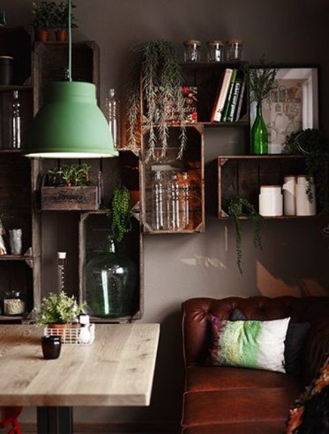 How To Incorporate Wood Crates Into Decor 33 Ideas DigsDigs