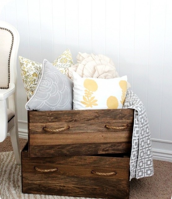 How To Incorporate Wood Crates Into Decor Ideas