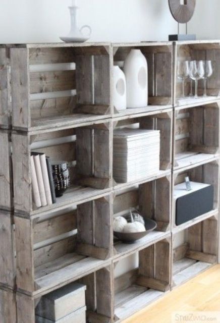 How To Incorporate Wood Crates Into Decor Ideas