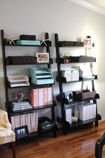 How I Organize My Home Office Shelves - Get Organized HQ