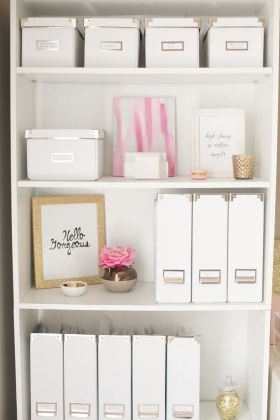 How To Organize Your Home Office 54, Home Office Storage Shelves