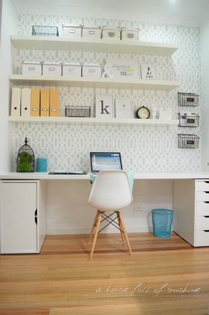open shelving is one of the best ways to organize any space, they don't look bulky and can be easily DIYed