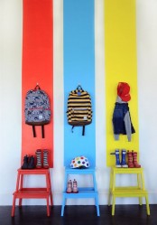 Colorful Ikea Bekvam Stool for several kids