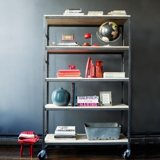 an IKEA Hyllis shelf hack on casters is a cool idea to store all the stuff you need and it's very mobile
