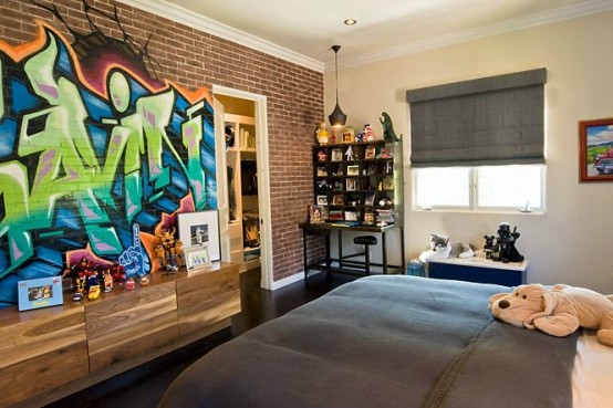 26 Daring Graffiti Statement Interior Wall Ideas Digsdigs