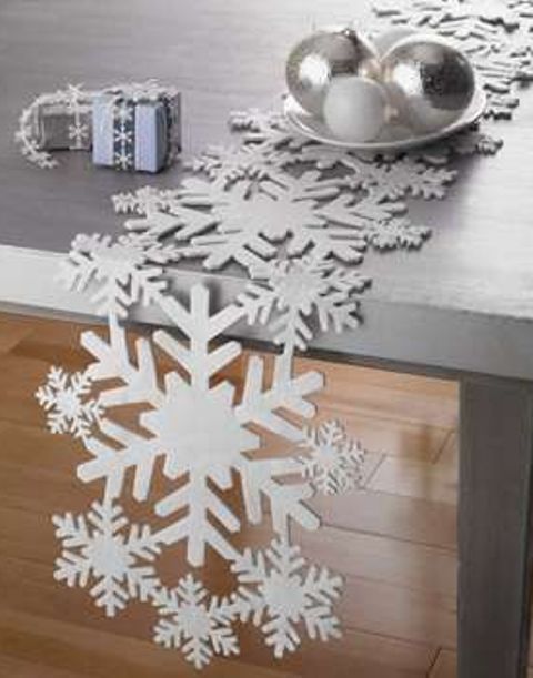 How To Use Snowflakes In Winter Decor Ideas