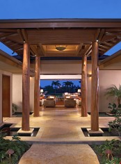 Hualalai Luxury Home Design Entry