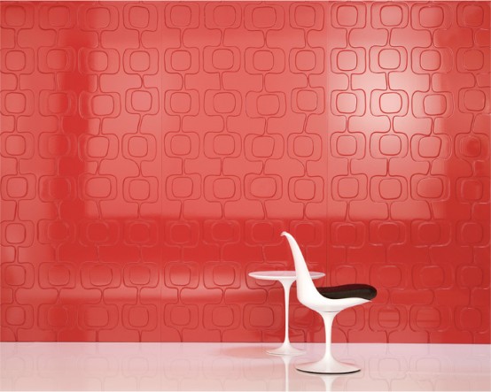 Iconic Decorative Panels Red