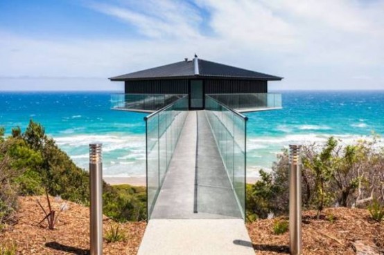 Iconic Pole House That Overlooks Ocean On 3 Sides