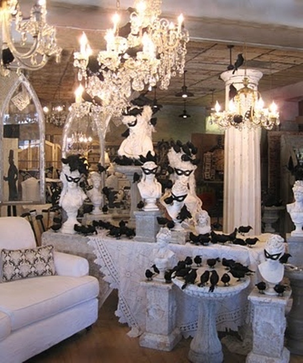 70 Ideas For Elegant Black And White Halloween Decor