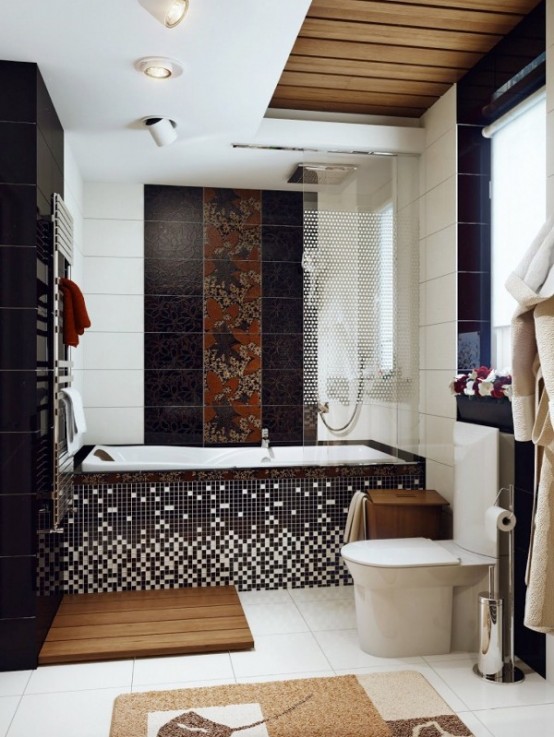 23 ideas to give your bathtub a new look with creative siding - digsdigs