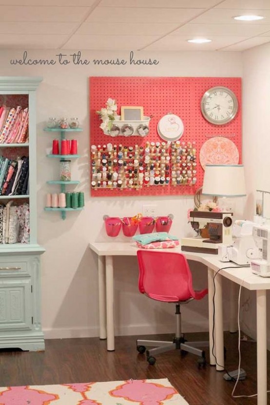 40 Ideas To Organize Your Craft Room In The Best Way - DigsDigs