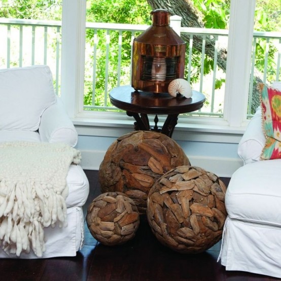 oversized driftballs for beach and coastal home decor