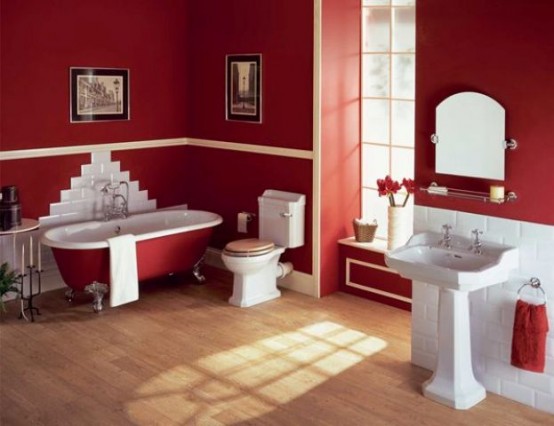 Ideas To Use Marsala For Bathroom Decor