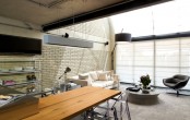 Idustrial Loft Design With Brick Walls