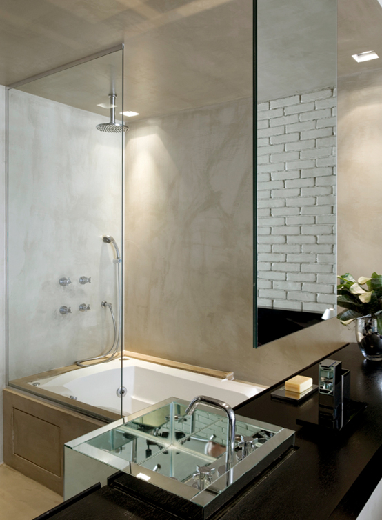 Idustrial Loft Design With Brick Walls